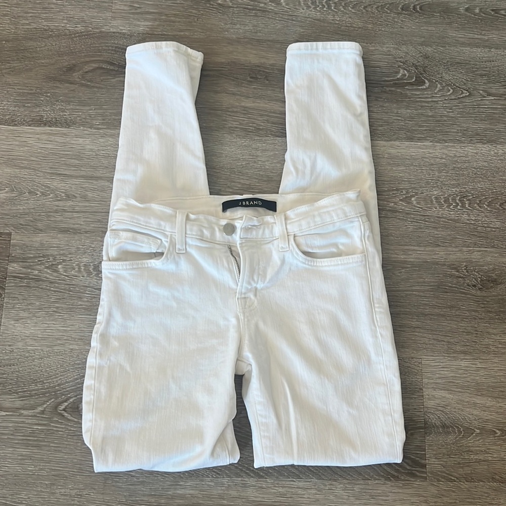 J Brand skinny jeans white 25